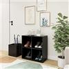 HaoChrymec Scarpiera Salvaspazio in Legno Ingenerizzato, Porta Scarpe e Organizer Scarpe, Adatta per Ingresso e Camera da Letto, Colore Grigio, 105 x 35.5 x 70 cm