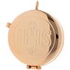 Holyart Teche Eucaristiche: Teca Eucaristica IHS Ottone Dorato 6 cm