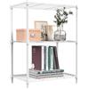 M MZG Scaffale in metallo a 3 livelli, fino a 204,3 kg, scaffale compatto per cucina, dispensa, bagno, ufficio e ripostiglio, bianco crema scuro, 30 x 45 x 67 cm (P x L x A)