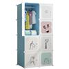 MAGIC SELECT Armadio Modulare per Bambini, Scaffalatura Modulare, Armadio per Bambini, Organizer Modulare, Scaffale per la Casa, 8 Moduli, 140x105 cm