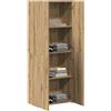 vidaXL Mobile per Ufficio Rovere artigianale 60 x 32 x 152,5 cm