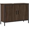 vidaXL Mobile Lavabo Bagno Rovere Marrone 80x30x60cm Legno Multistrato