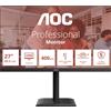 AOC E4 U27E4CV Monitor PC 68,6 cm (27") 3840 x 2160 Pixel 4K Ultra HD LED Nero [U27E4CV]