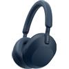 Sony Cuffia con microfono Sony WH-1000XM5 Cuffie wireless Noise Cancelling, durata della batteria di 30 ore, Bluetooth, ottimizzate per Alexa e Google Assistant, IOS Android integrato, Blu Notte [WH1000XM5L.CE7]