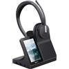 Yealink Cuffia con microfono Yealink WH64 Workstation Dual Headset Auricolare Con cavo e senza A Padiglione Ufficio USB tipo-C Bluetooth Base di ricarica Nero [1208736]
