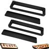 Wrbugukeji Teglia rettangolare per crostate, 2 pezzi, rettangolare per torte, 35 x 11 x 2,5 cm, con fondo rimovibile, antiaderente, in acciaio al carbonio, perfetta per torte, torte al formaggio