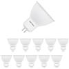 Metrix 10 lampadine LED GU5.3, 3 W 220-240 Volt, 240 lumen, 3000 Kelvin, luce bianca calda, sostituisce lampadine alogene da 30 W, angolo di diffusione di 120 gradi, 10 pezzi