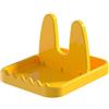 Melldrry Coperchio e Poggia Cucchiaio, Supporto per Cucchiaio da Cucina, Porta Coperchi Pentole, Salva Spazio Per Cucina,Per Riporre Taglieri, Coperchi di Pentole (Giallo)