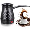Yuragim Caffettiera turca elettrica da 500 ml, caffettiera turca, caffettiera elettrica turca con maniglia, caffettiera e bollitore, adatta per casa, ufficio, viaggi