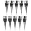pQirnvIL 10 PZ Tappo per Vino, Tappi per Bottiglie di Vino Decorativi Riutilizzabili Set di Tappo per Risparmiatore di Vino per La Festa di Nozze Cucina Bar