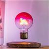 Kiko-ershaa Levitazione Arcobaleno Lampadina Magnetica Galleggiante con Base Luminosa 360 Gradi Rotante Lampada da Tavolo Lampada da Scrivania