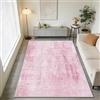 WUTONG Tappeto Salotto 60x90cm,Rosa Moderno Morbido Tappeto Camera da Letto | Lavabile,Astratto Pelo Corto,Antiscivolo per Soggiorno Ufficio Cucina