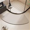 Morbuy Tappetino Doccia Curvo in Diatomite, Tappeto Bagno Super Assorbente ad Asciugatura Rapida Antiscivolo Lavabile per Box Doccia Angolare (Archivi,45x90cm)