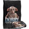 LOGOVISION Harry Potter Dobby The Elf Homage Coperta super morbida al tatto setoso - 91 x 147 cm