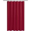 N&Y HOME Tenda da doccia in tessuto o fodera con magneti, qualità alberghiera, colore rosso, lavabile in lavatrice, idrorepellente, 182 x 183 cm