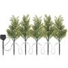 EMOS Arbusti LED con pannello solare da 25 m, 5 piccoli alberi da 10 LED per interni ed esterni, illuminazione decorativa resistente alle intemperie, per casa, giardino, feste, balcone, bianco caldo,