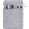 Möve for frottana Fjord - Guanto da bagno, 20 x 15 cm, 100% cotone, colore argento