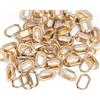 We R Memory Keepers We R Makers Crop‑a‑Dile Occhielli Ovali Oro - per Perforatore - 50 pz | Testa 1,5 x 0,9 cm, Centro 1 x 0,43 cm, Carta, Cartoncino, Nastro, Cordoncino, Scrapbooking, Biglietti, Etichette