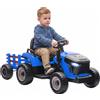 AIYAPLAY Trattore Elettrico per Bambini 3-8 Anni con Rimorchio Staccabile