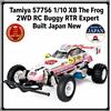 Tamiya 57756 1/10 XB The Frog 2WD RC Buggy RTR Expert costruito in Giappone...