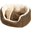 Nobby 70868 Letto Comfort Ovale per Cani o Gatti Ceno L x L x H: 45 x 40 x 19 cm, Marrone