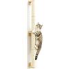 WPPQWP Ø 7 x 140 cm, parete da arrampicata per gatti, elementi da parete | Tiragraffi da parete, grande tiragraffi da parete, robusto tiragraffi in sisal con viti (beige, parete)