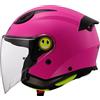 LS2, Casco Moto Jet Bambino FUNNY II SOLID Gloss Pink, M