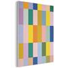MuchoWow© MuchoWow© Pannelli Fonoassorbenti Decorativi Pannello | 30x40 cm - Fonoassorbente Quadri Insonorizzanti Per Pareti Isolamento Acustico Decorativo Isolante Strisce - Blu - Motivo