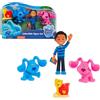 Famosa Giochi Preziosi Blue's Clues & You - Set 4 Personaggi, Confezione Regalo con 4 Mini Personaggi della Serie TV, Josh, Blu, Magenta e Paletta e Secchiello per Bambini dai 3 Anni, BLU04000