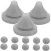 DECORNIJIA Ugelli in Silicone per Soffione Doccia 50 Pezzi, Resistenza al Calore | Flusso Uniforme, Anti-Intasamento, Ricambio Rapido, Accessori per Bagno e Manutenzione della Doccia