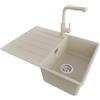 PRIMAGRAN Lavandino da Cucina Beige - Copenhagen Top, 70x50cm