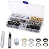 Zocipro 100 Pezzi Occhiello Strumento Kit 12mm, Occhielli Grommet Rondelle