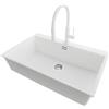 PRIMAGRAN Lavandino da Cucina Bianco - Oslo Top, 78x50cm