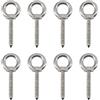 UTwaySteelPro Confezione da 8 viti a occhiello autofilettanti M6x20mm in acciaio inox 304 per amache, yoga, sedie a dondolo, uso interno ed esterno
