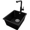 PRIMAGRAN Lavandino sottotop al Mobile 40cm + Rubinetto, 36x44cm