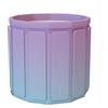 kiss me Vasca portatile per adulti, 65 x 70 cm, Cotone perla + PVC, Moderna, Viola, Indipendente