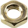 AERZETIX - Set di 25 dadi esagonali a profilo basso M6x1 mm in ottone colore dorato | per assemblaggio, giunzione meccanica estetica, fissaggio leggero e lavori di precisione