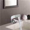 EurHomePlus Bathroom Waterfall Tap Rubinetto da bagno per lavabo, rubinetto, miscelatore basin per famiglie, ecc. (argento)