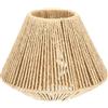 SHINEOFI Paralume Tessuto Stile Vintage Copertura Rustica Per Lampada Da Terra Ombrello Tessuto A Mano Per Casa Interni Sala Da Pranzo Con Illuminazione Dolce E Atmosfera Calda