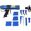 Yuecoom Pistola Pneumatica per Colla di Vetro, pistola silicone,Pistola Per Colla Pneumatica Per Vetro, Pistola Per Colla Per Calafataggio In Silicone, Pistola Sigillante Pneumatica con Manometro(310 Ml)