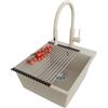 PRIMAGRAN Lavandino da Cucina al Mobile 45cm + Rubinetto, 43x50cm