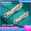 MR.GREEN Tagliaunghie in acciaio inossidabile antispruzzo Tagliaunghie Strumenti per manicure Design bionico Tagliaunghie Forbici per pedicure