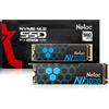 Netac SSD Netac M.2 NVMe 2TB 1TB 3500MB/s, Disco a Stato Solido Interno PCIe3.0 con Dissipatore di Calore e Cache per Desktop e Laptop