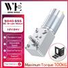 ZENG WHCD 5840-555 Motore riduttore a vite senza fine turbo 12V24V Può commuta la regolazione della velocità avanti e indietro 11 giri/min-470 giri/min Motore CC spazzolato in miniatura