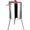 SucceBuy Estrattore di miele 4/8 2/4 Telaio elettrico in acciaio inossidabile a nido d'ape Spinner Manovella Centrifuga per miele Attrezzatura per l'apicoltura
