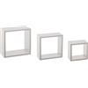 NONE Factory Cuadros - Set di scaffali a cubo bianchi - Organizzazione moderna - Legno resistente