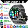ChiBear Astuto Della Vigilanza 5 Pro GPS NFC Smartwatch Da Uomo 360*360 AMOLED Schermo Cardiofrequenzimetro Chiamata Bluetooth IP67 Impermeabile Uomini Smartwatch