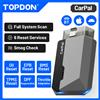 TOPDON Carpal OBD2 Scanner Bluetooth per auto Strumento diagnostico per tutti i sistemi iOS Android Controllo salute veicoli Controllo smog Controllo batteria