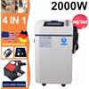 cnczone Macchina per Saldatura Laser 4 in 1 da 2000W con Raffreddamento ad Acqua per Saldatura, Pulizia e Taglio di Metalli SUP 4 IN 1 Gun