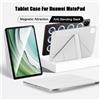 Greliana Custodia Multi-fold per Huawei Matepad Air 11.5 11.5S Pro 11 13.2 12.2, Cover Magnetica per Huawei Honor GT Pro 12.3 con Chiusura a Scatto, Guscio Intelligente